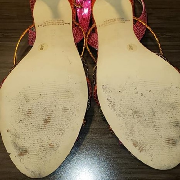 BCB Girls Strappy Upper Leather Multicolor Heels - Picture 5 of 5